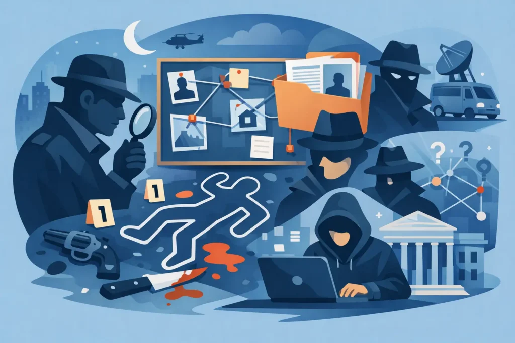 What Makes a Murder Investigation Conspiracy Novel?